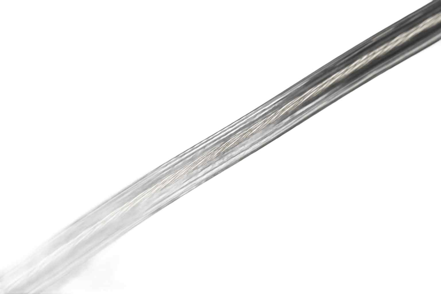 Plochý kabel 2x0,25mm průhledná PVC izolace